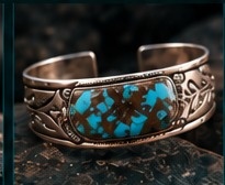 Turquoise and sterling silver bracelets